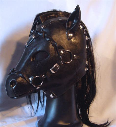 latex hood ponytail|latex mask with ponytail.